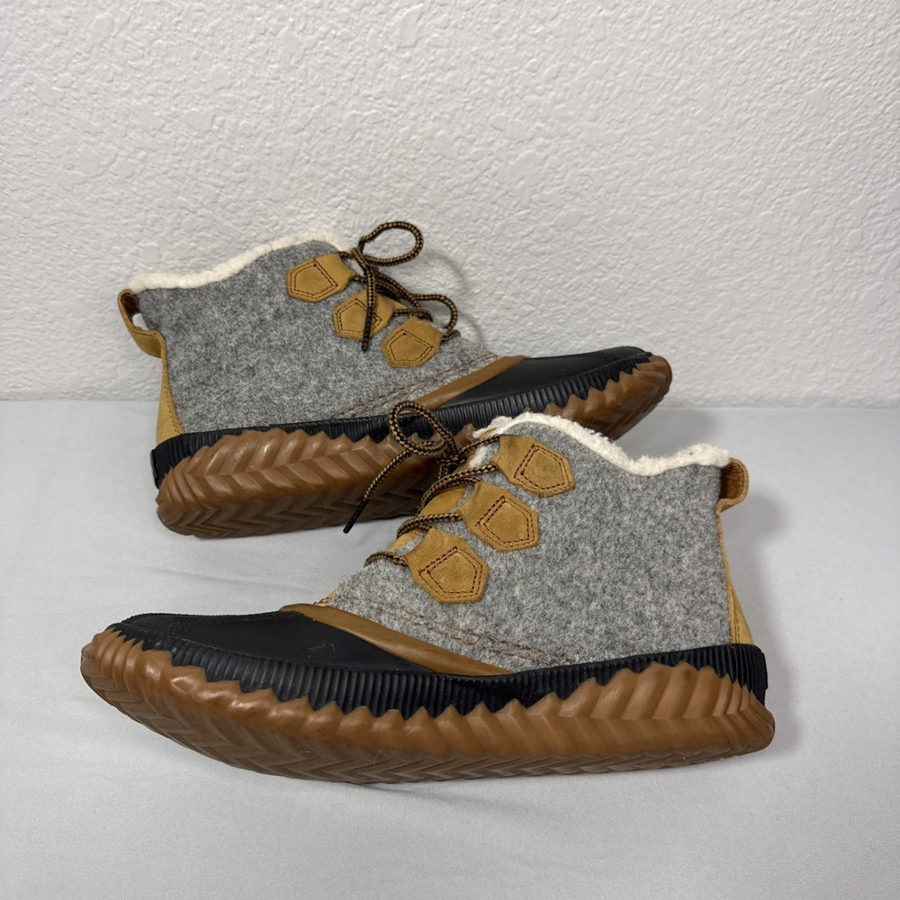 Sorel Out N About Plus Duck Boots NL3150-052 Waterproof Wool Womens Size 9 - Picture 4 of 8